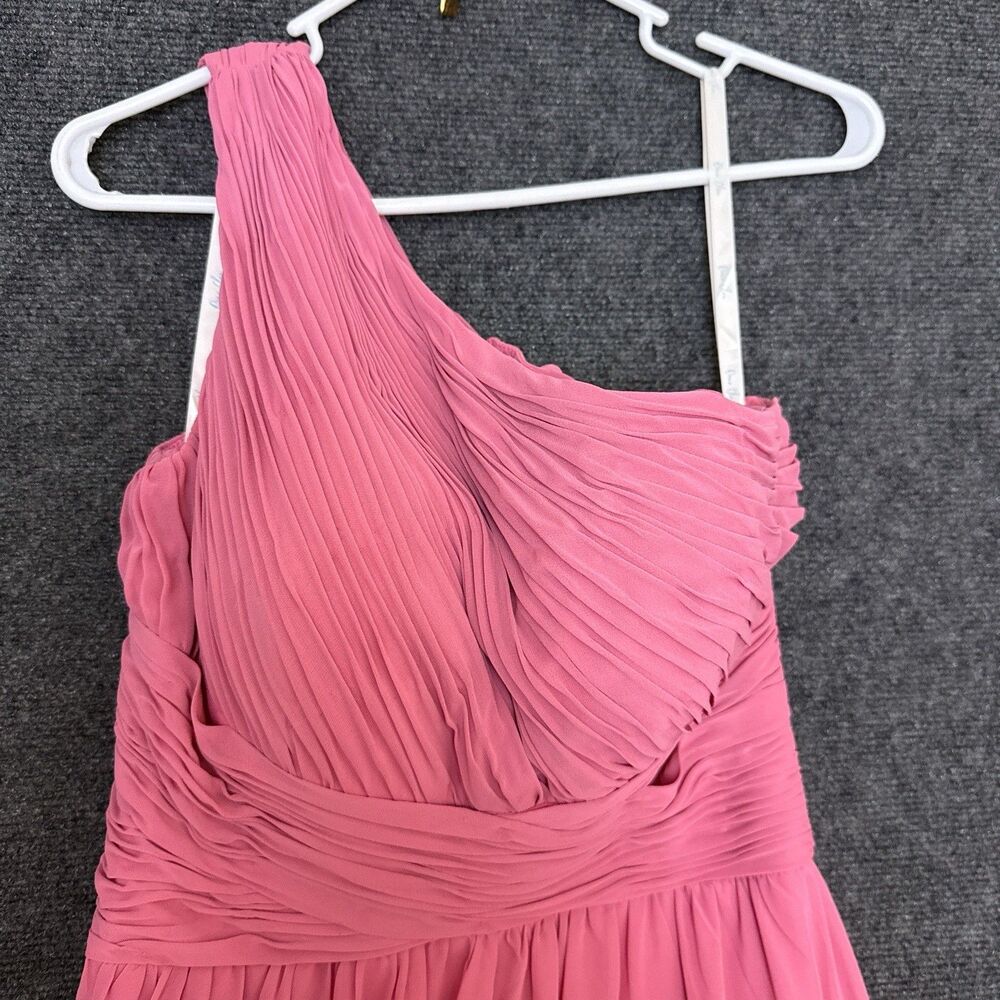 Dear Cleo Women’s Formal Evening Dress 8 One Shoulder Chiffon Bridesmaid